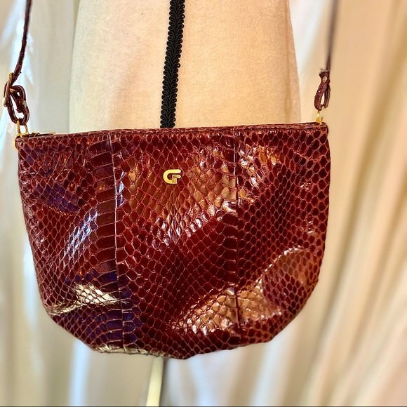 Vintage Genuine Snakeskin Shoulder Bag from Spain - Picture 2 of 9